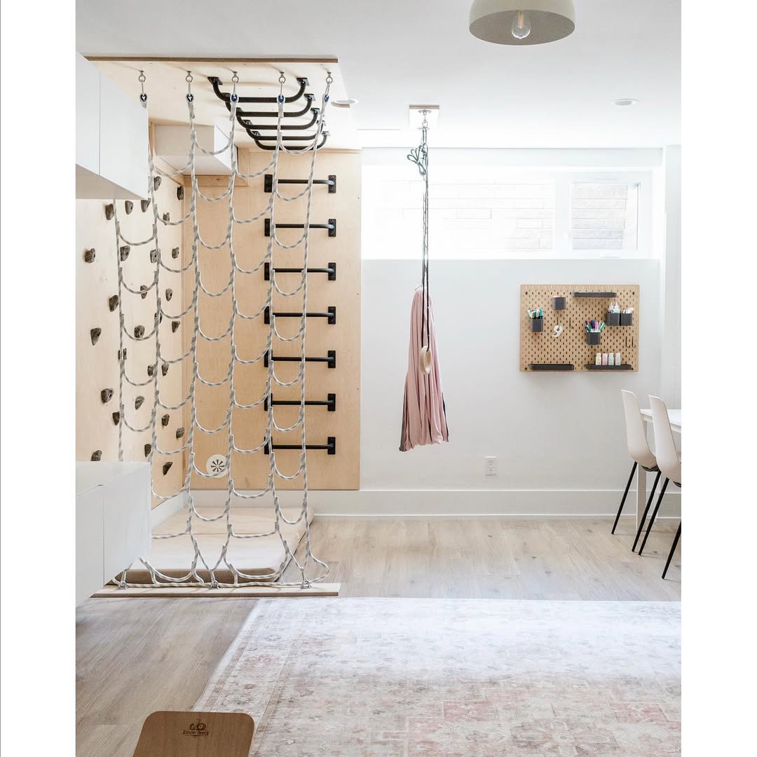 Minimalist Soft Neutral Indoor Jungle Gym