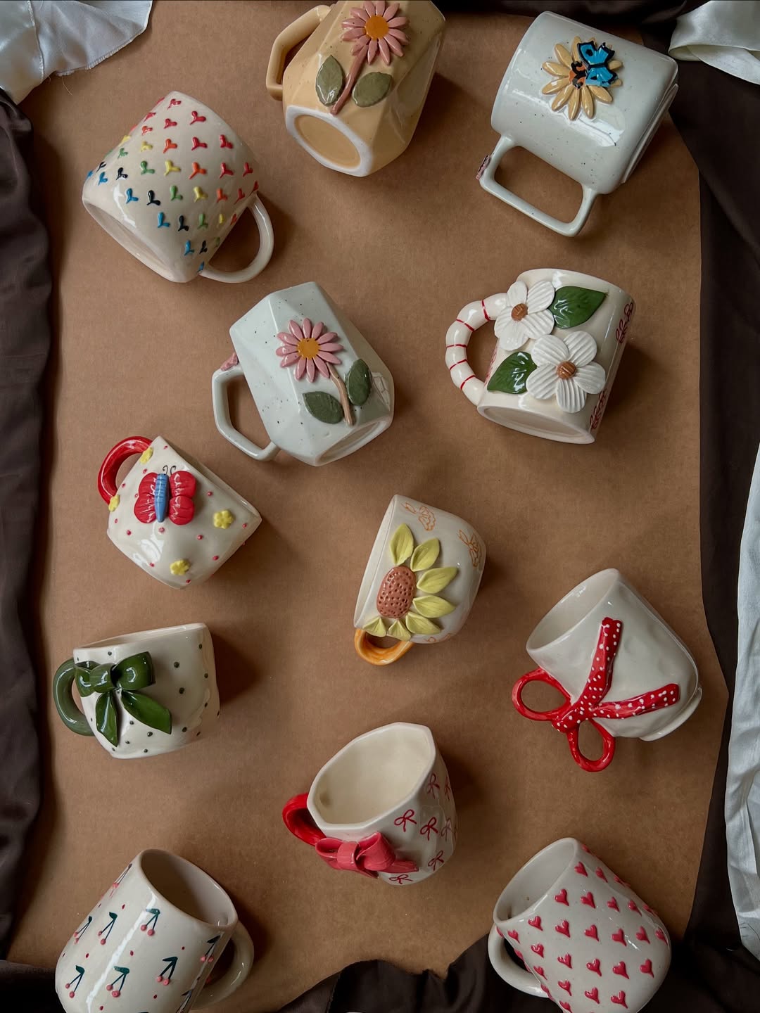 Mix-and-Match Bow and Bloom Mug Lineup