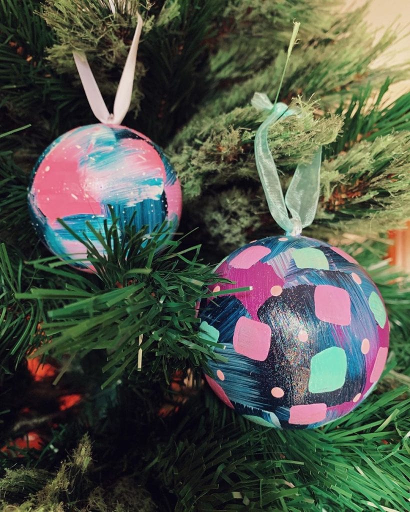 Mix-and-Match Handpainted Christmas Baubles