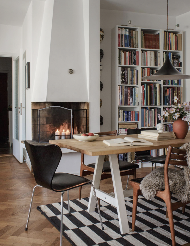 Modern Asymmetrical Corner Fireplace