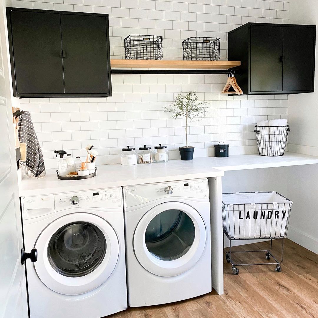 Modern Contrast with Black Accents