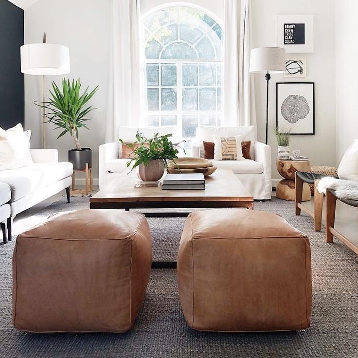 Modern Botanicals with Leather Accents