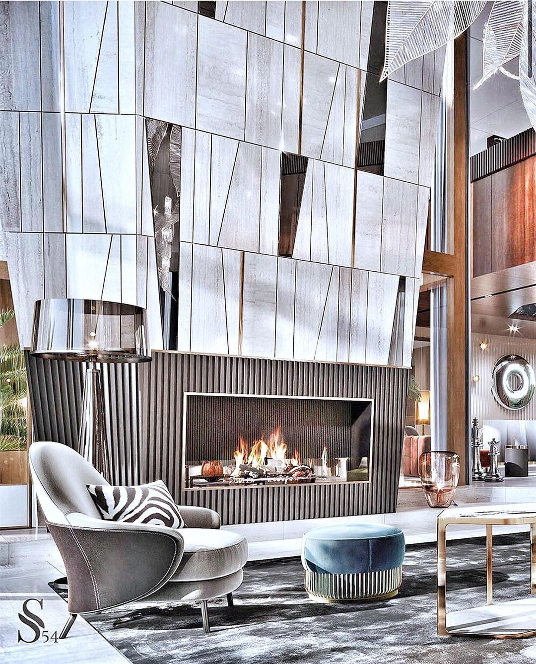 Modern Electric Insert Accent Wall