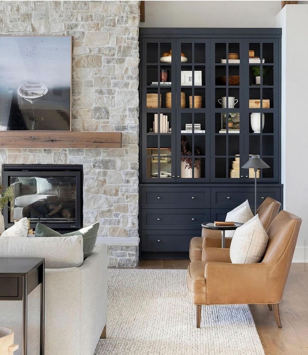 Sophisticated Stone Elegance Modern Farmhouse