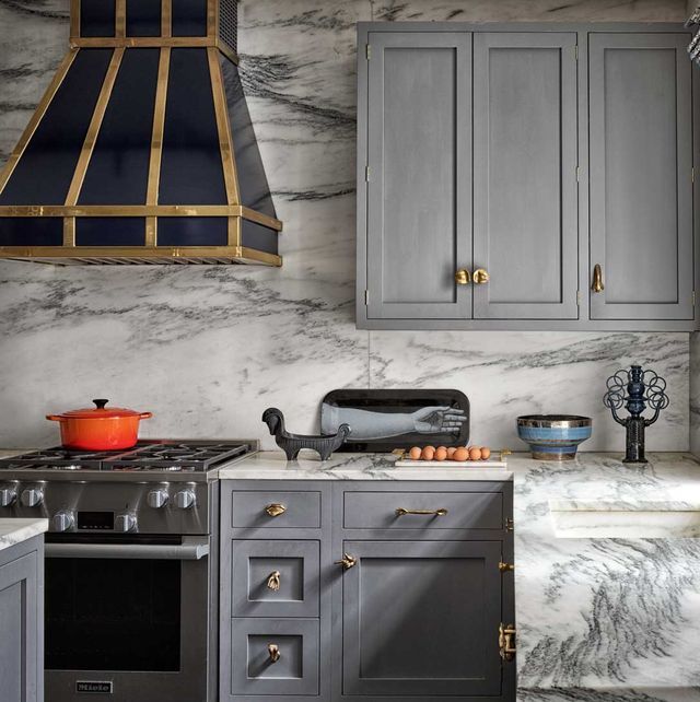 Modern Gray and White Kitchen