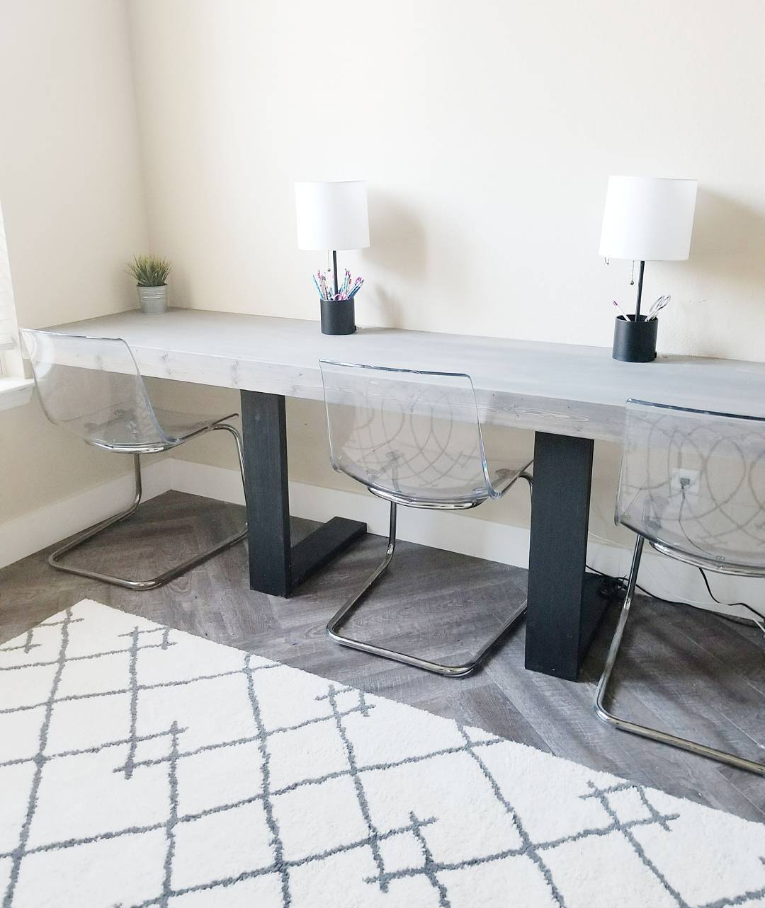 Modern Integrated Desk Pairing