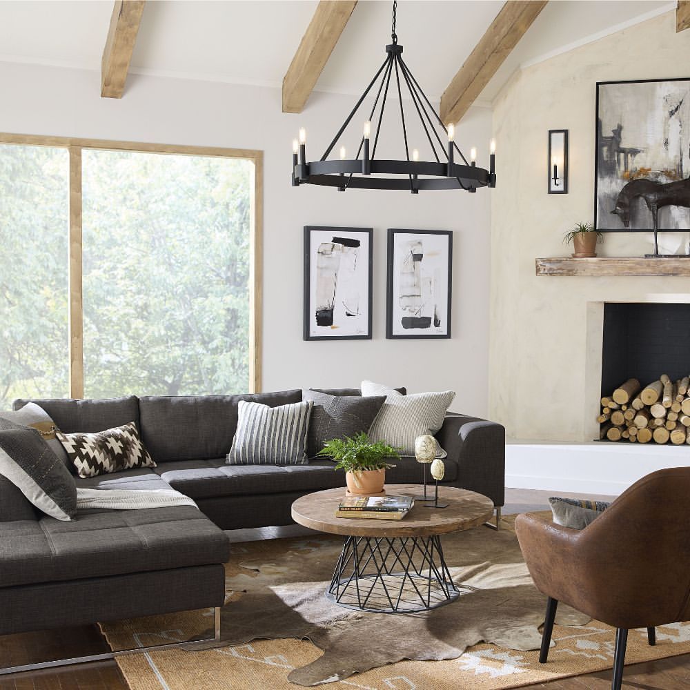 Sophisticated Modern Cabin Living Room