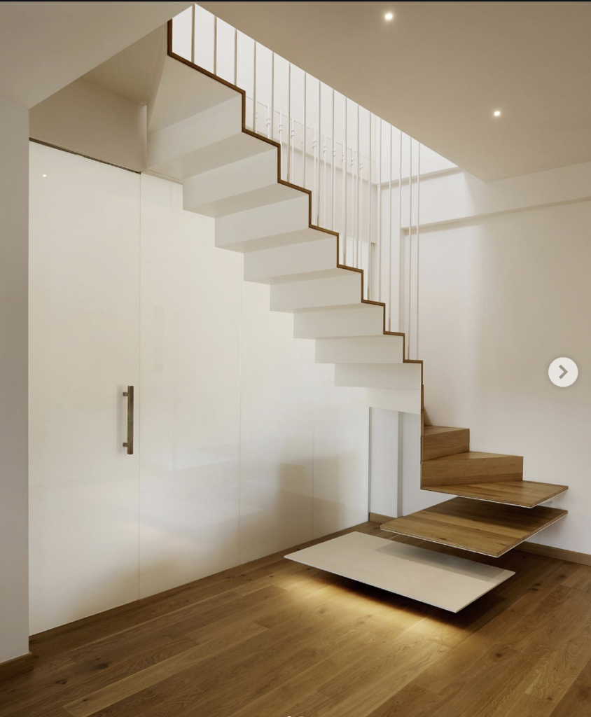 Modern White Floating Staircase Ideas