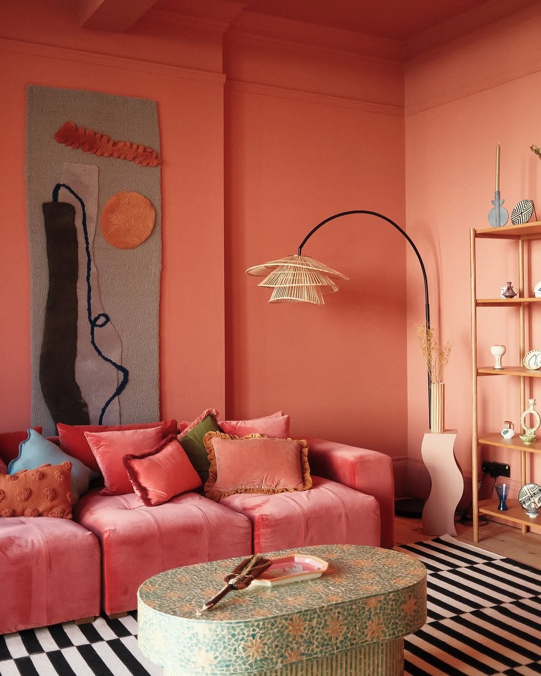 Monochrome Coral Room