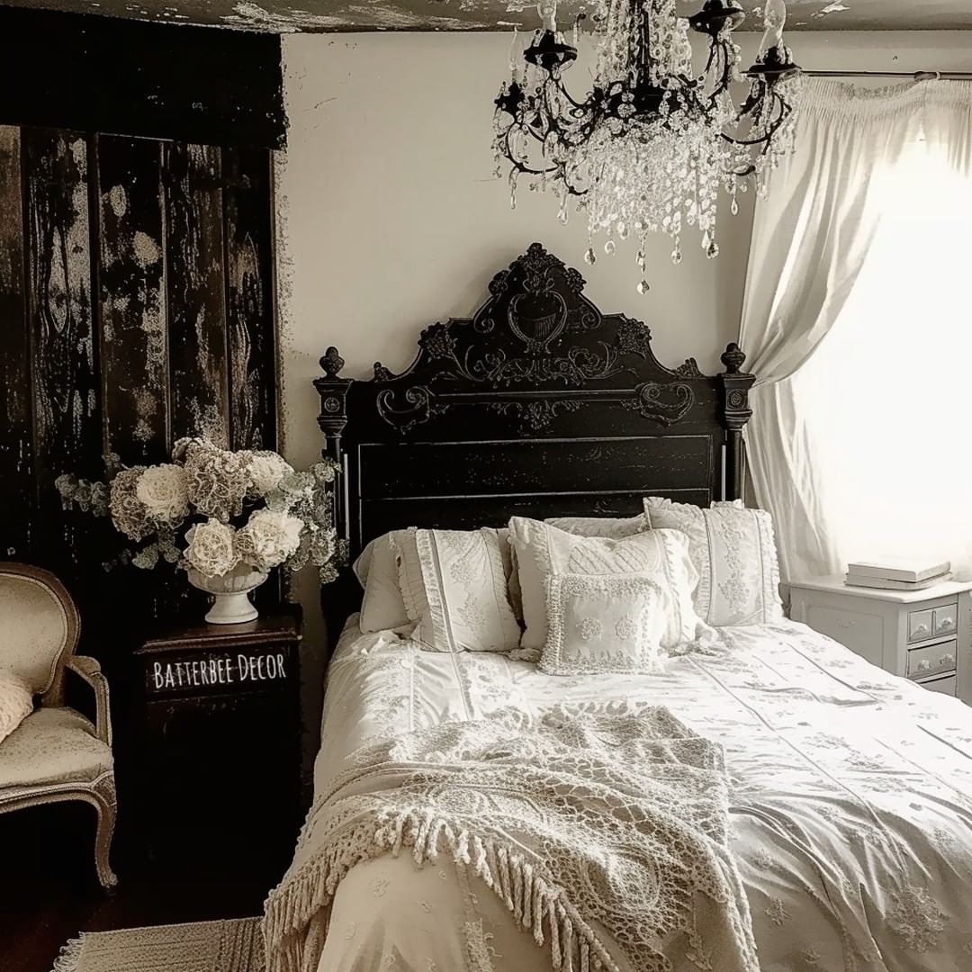 Antique Chic in Monochrome and Lace