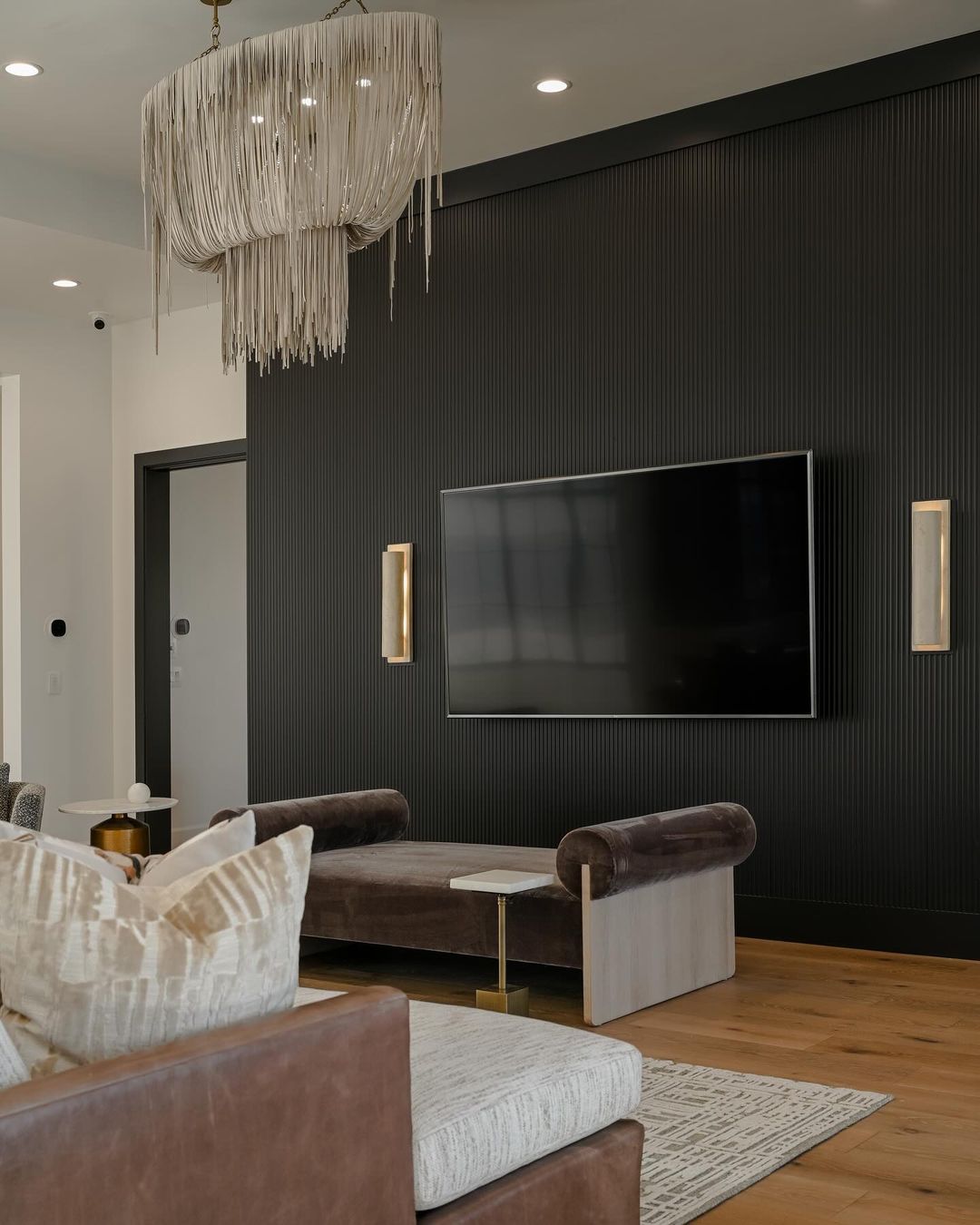 Chic Monochrome Media Space