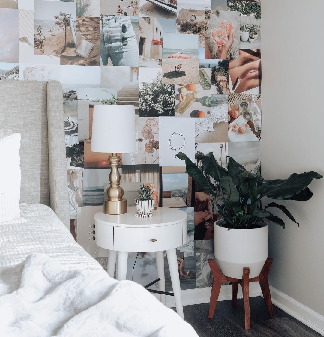 A Moodboard Wall Full Of Posters