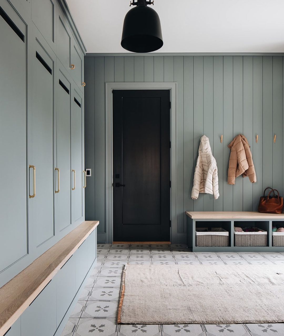 Moody Sage Mudroom