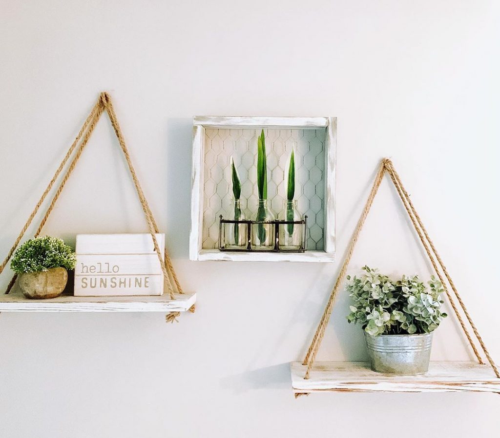 DIY Hanging Shelf Idea