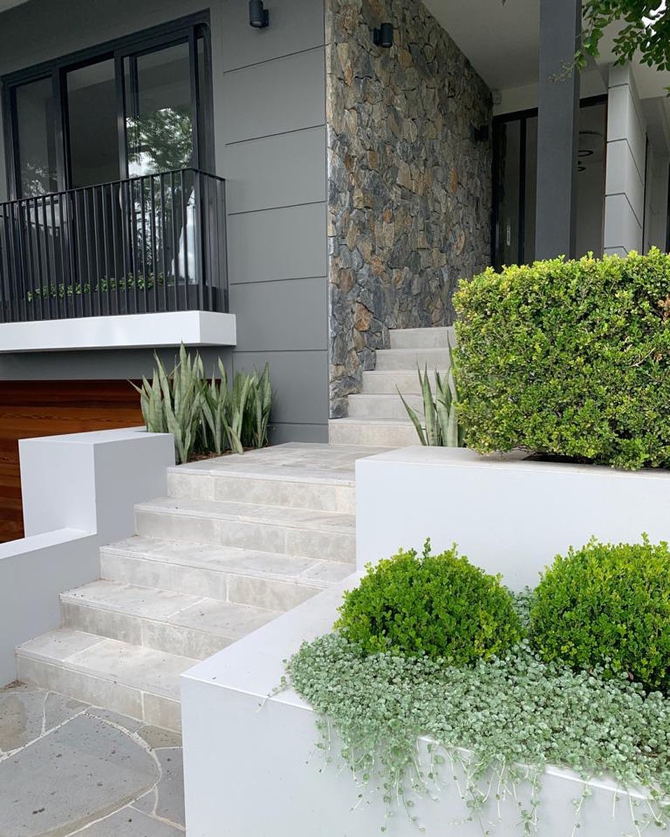 Natural Stone Front Entry