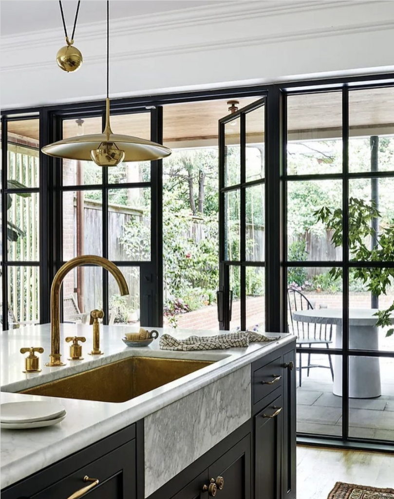 Off-White Breakfast Nook With Light Wood Floor