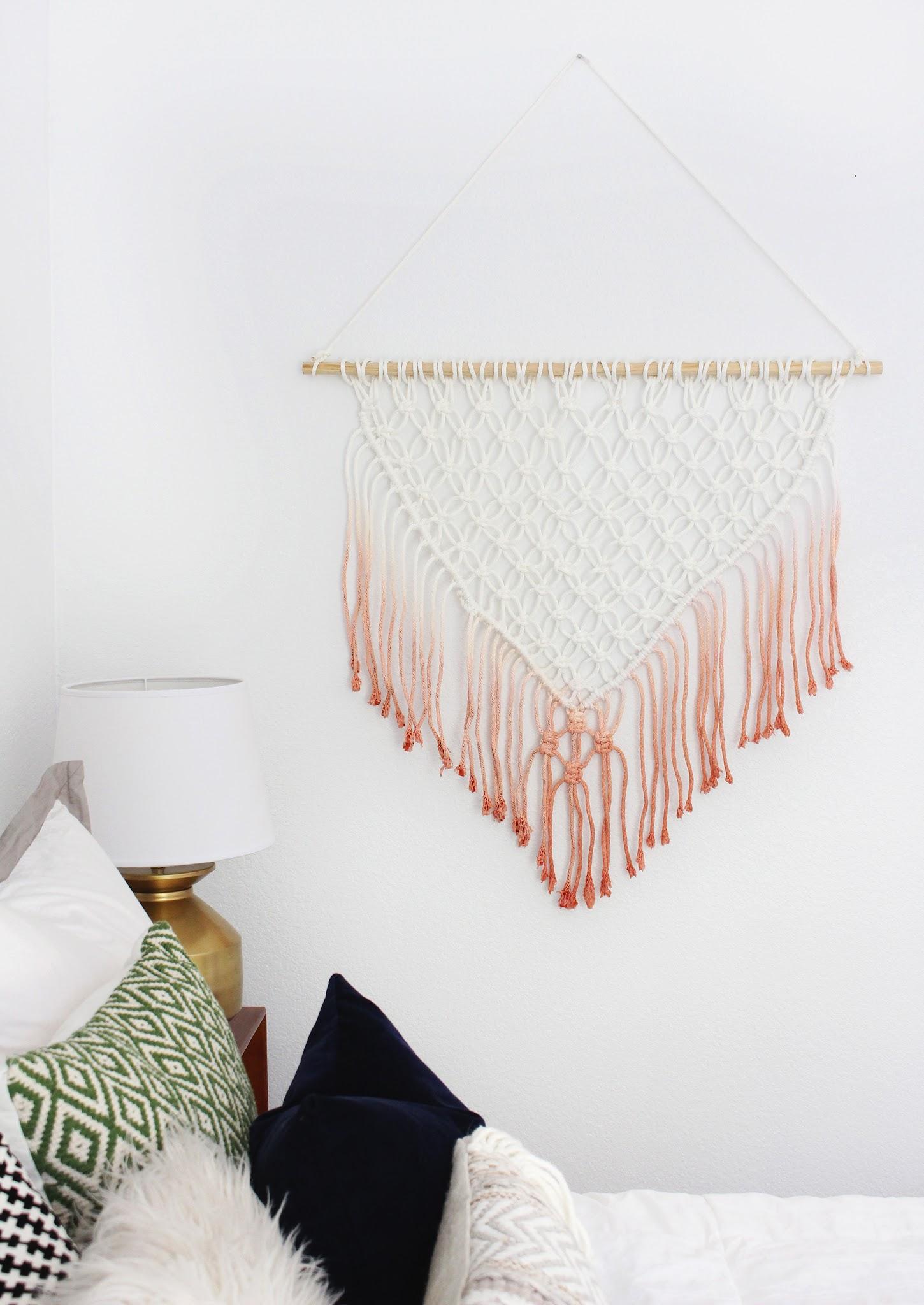 29. DIY Ombre Macrame Wall Hanging