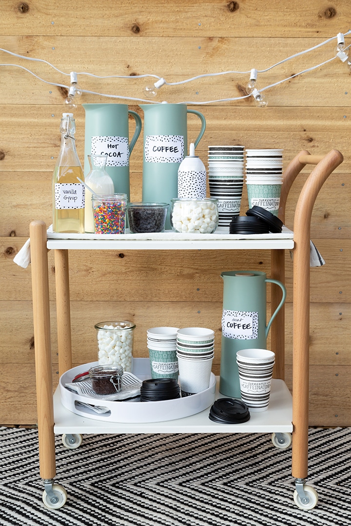 Outdoor Portable Coffee Cart