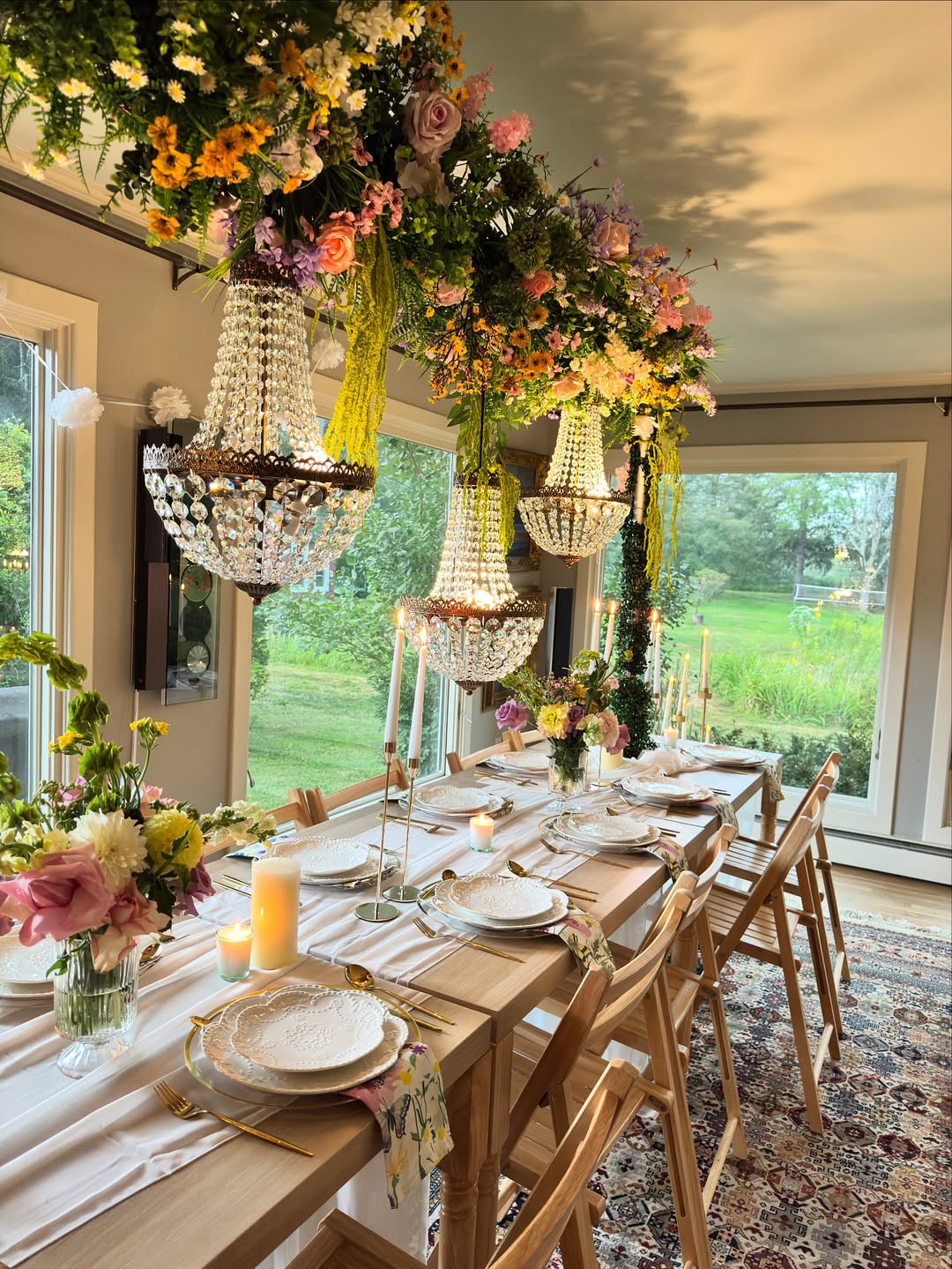 Overhead Installation Ceiling Florals
