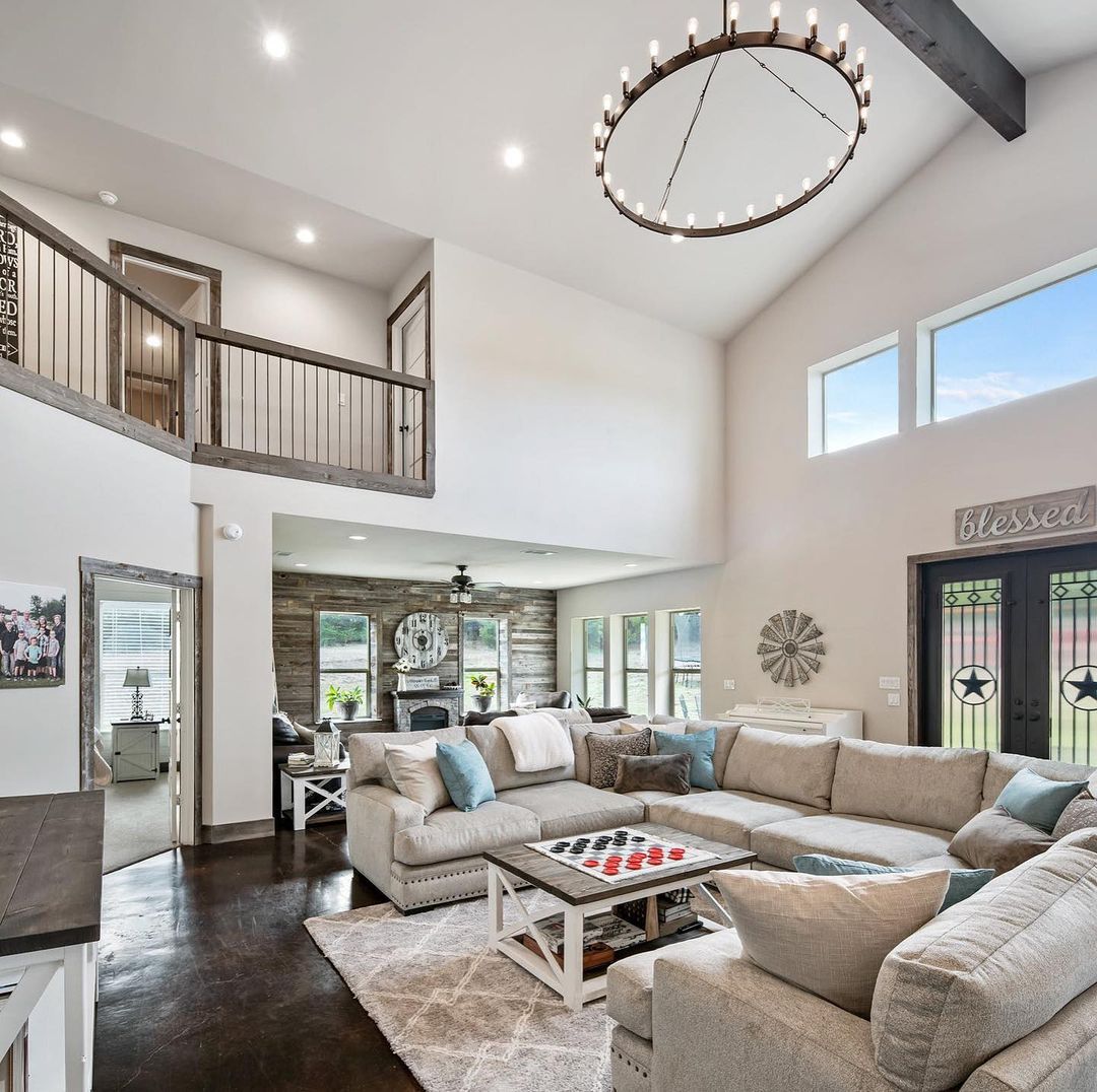 Oversized Sectional for a Lofty Room