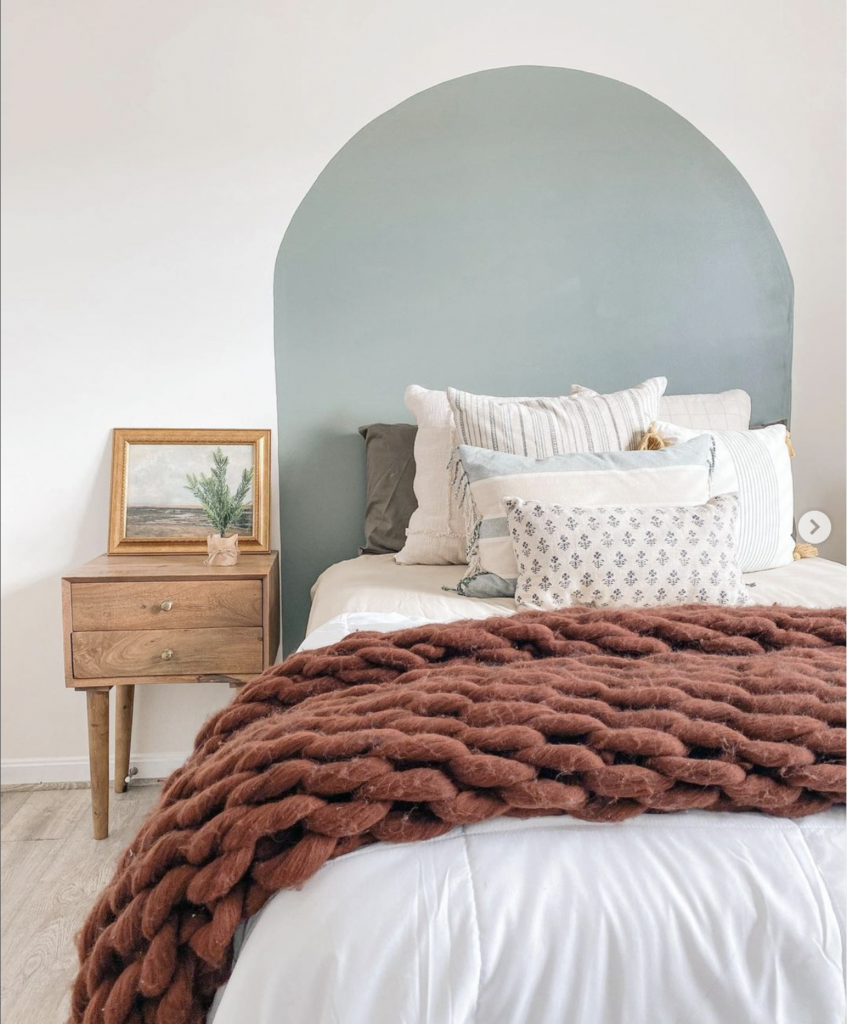 Painted Wall Headboard Alternative