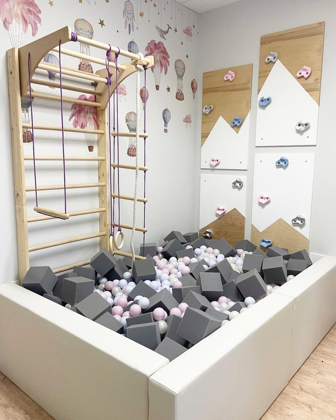 Pastel Ball Pit Indoor Jungle Gym