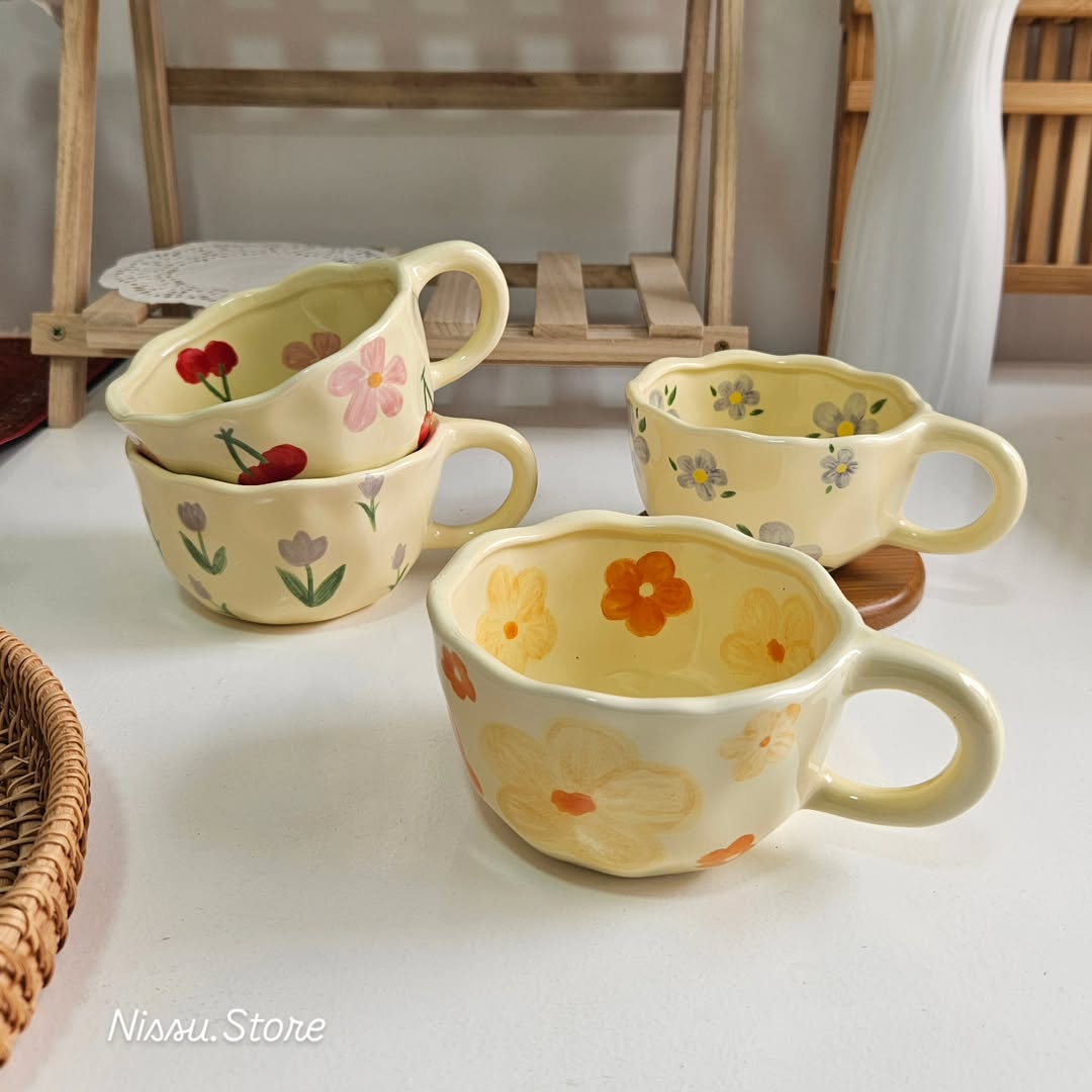 Pastel Bloom Mug Set