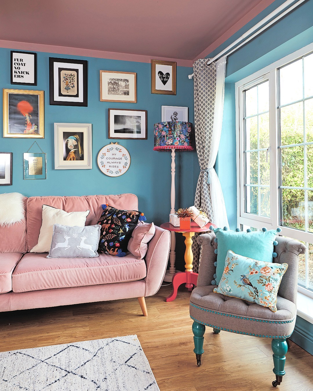 Pastel Colors with Bold Art