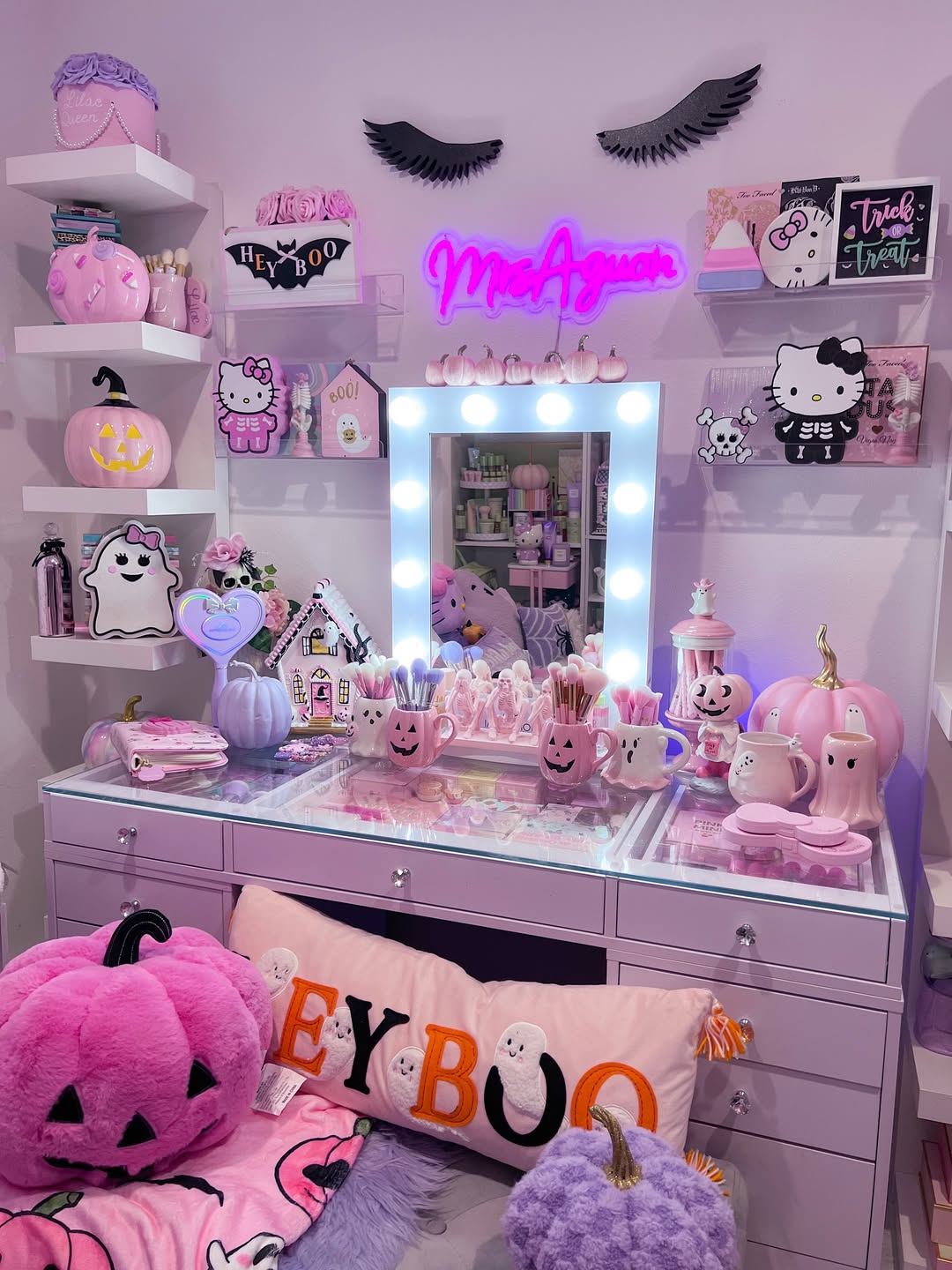 Pastel Halloween Haunted Glam Vanity