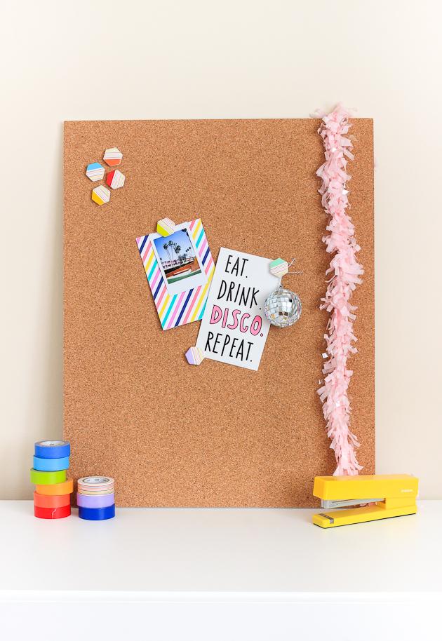 Plaster Push Pins with Washi Tape