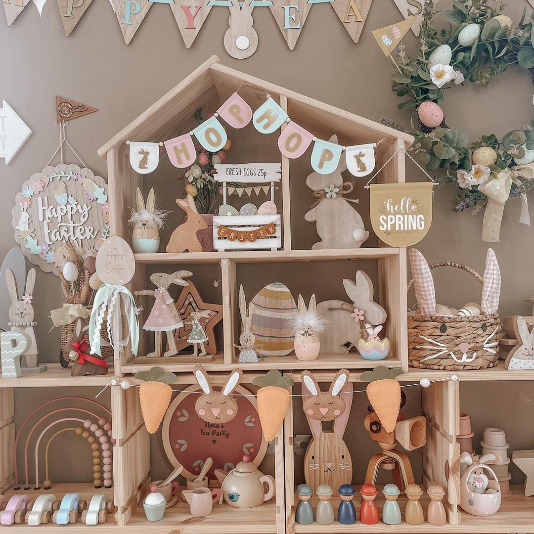 Playful Easter Display Inspired by Nursery Tales