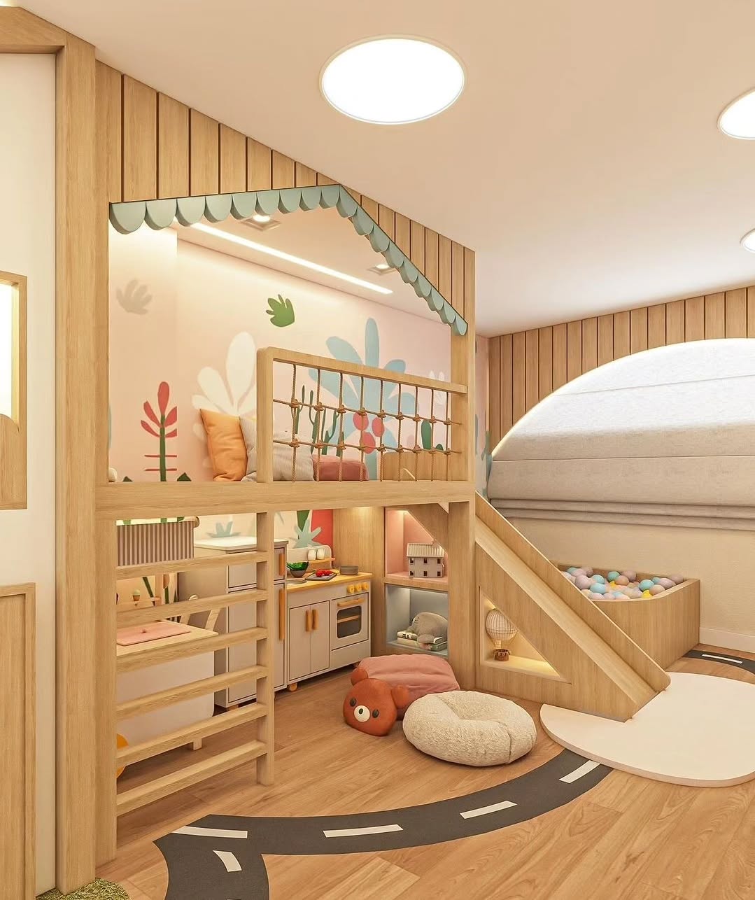 Whimsical Loft Design For Playful Kids