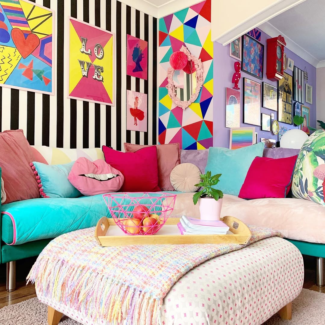 Playful Patterns in Saturated Colors