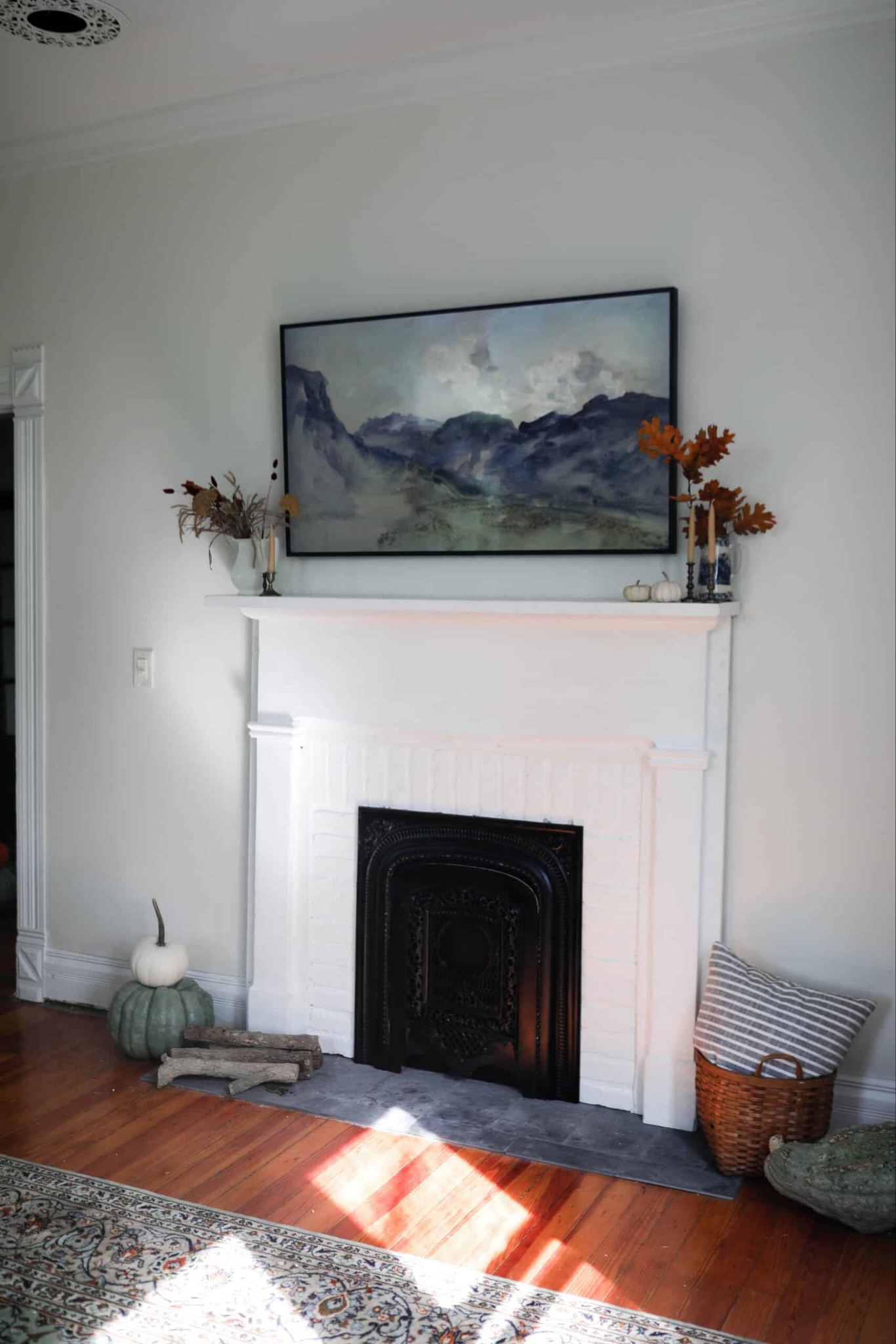 Plywood Faux Mantel With 1 Brick Reference
