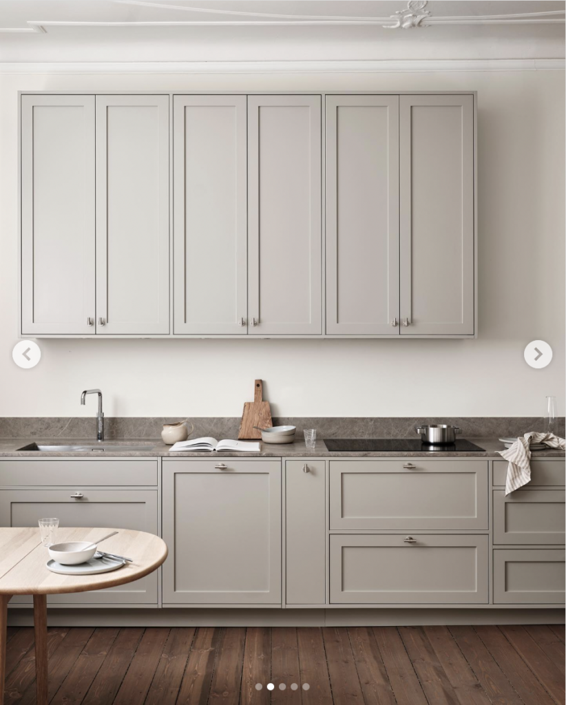 Grey Granite Countertops Polish With Dark Wood Flooring