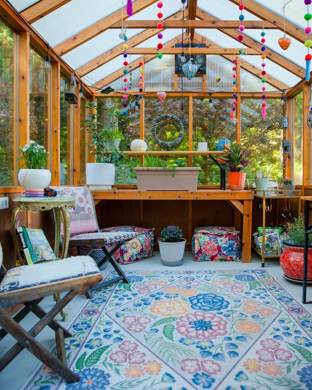 Pom-Pom Potted Plant Peace Shed Retreat