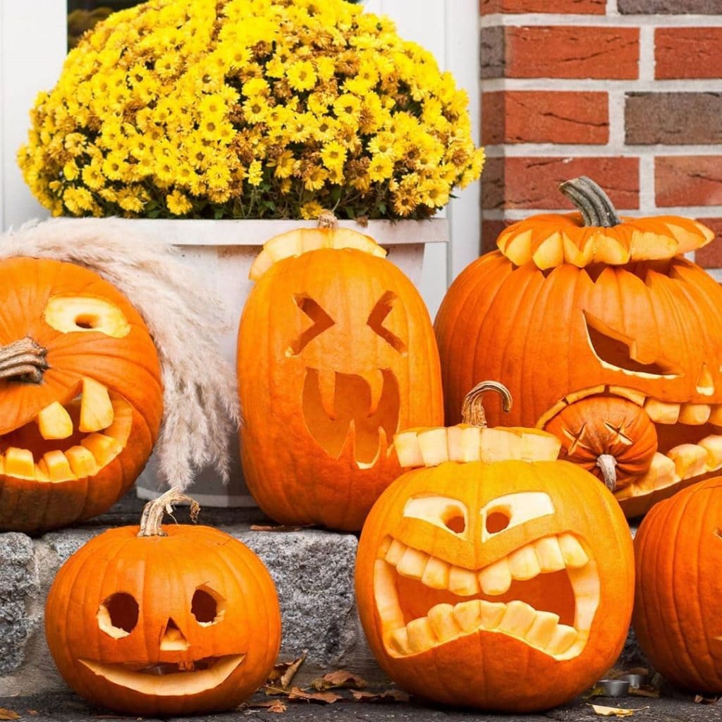 Pumpkin Heads with an Angry Look