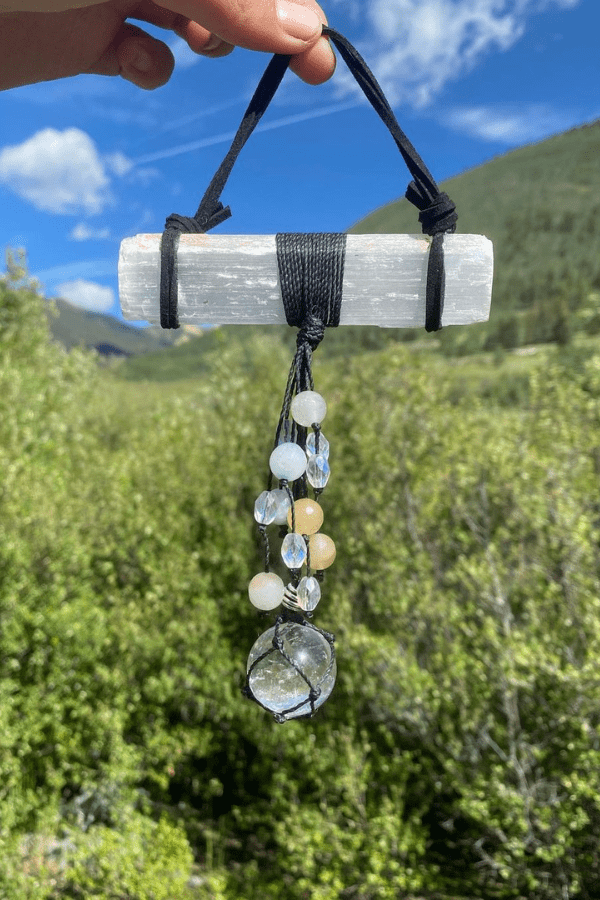 DIY Quartz Crystal Suncatcher