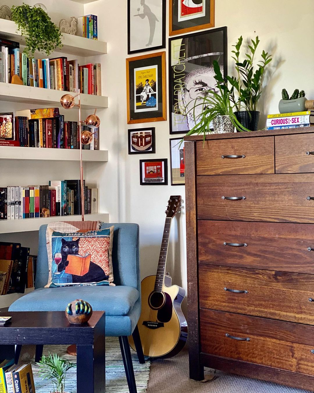 Creative Reading Corner with Art and Music