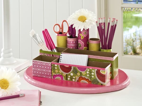 Recycled Cardboard Desk Organizer