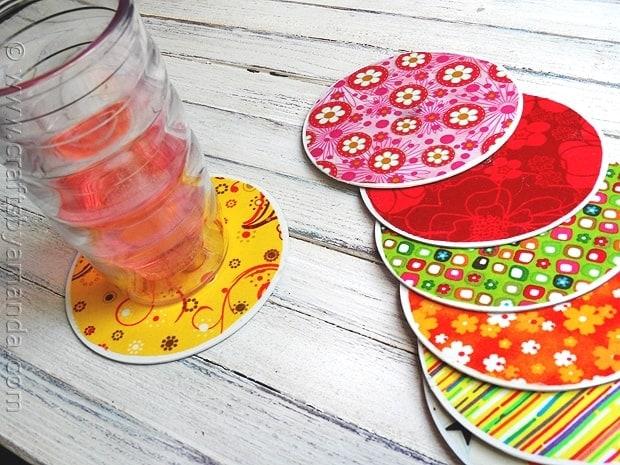 Recycled CD Coaster