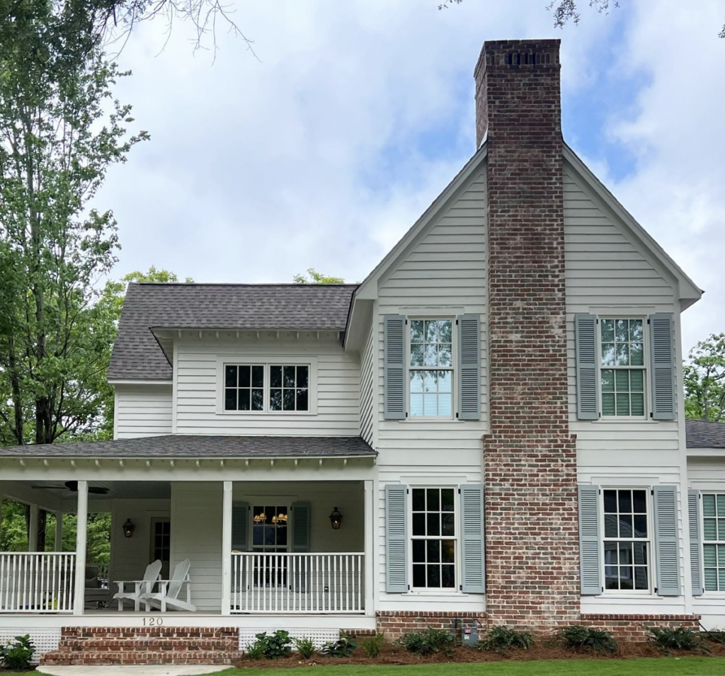 Red Brick Details on a Farmhouse