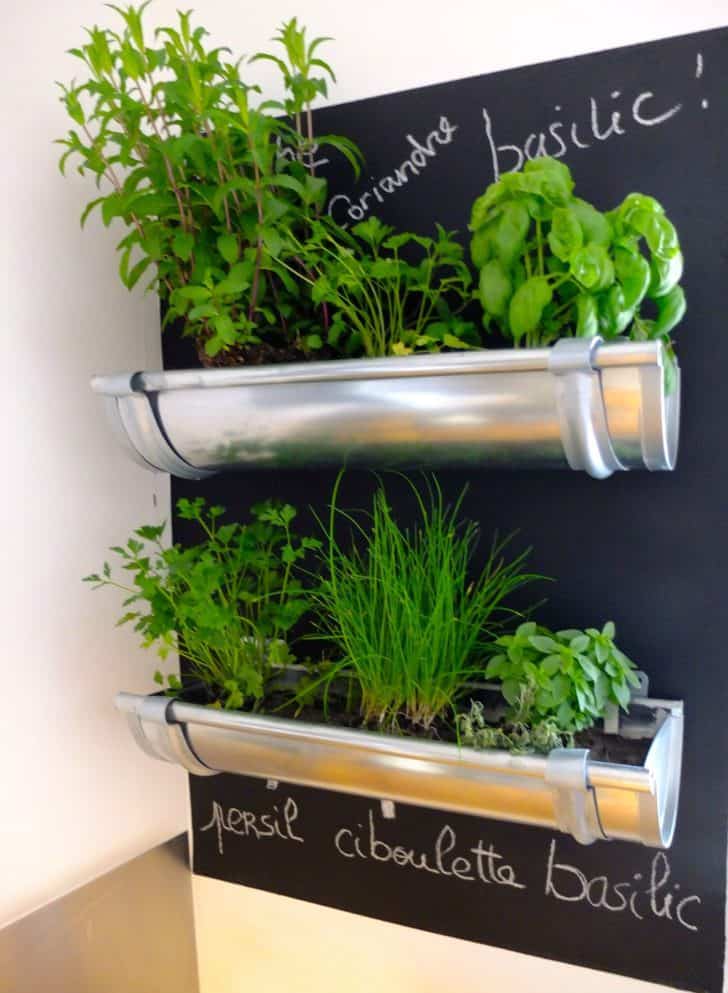Repurposed Pipe Herb Garden