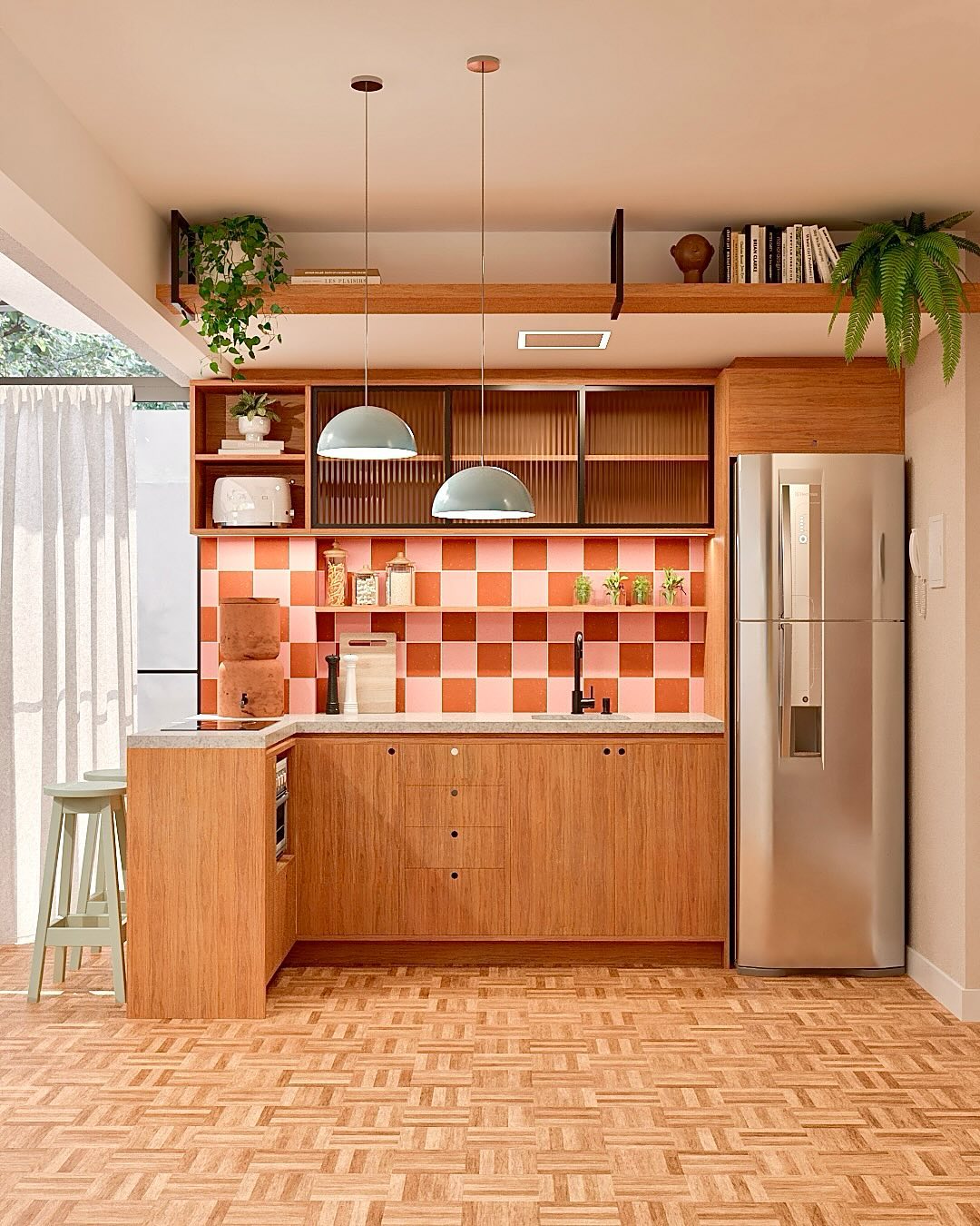 Retro Checkerboard For Cozy Charm
