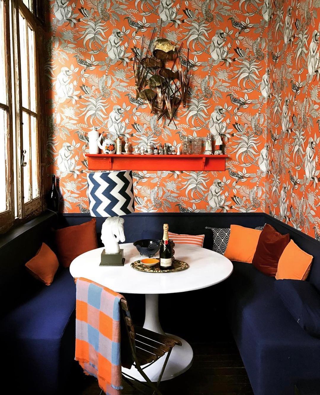 Retro-Floral Nook with a Mexican Twist