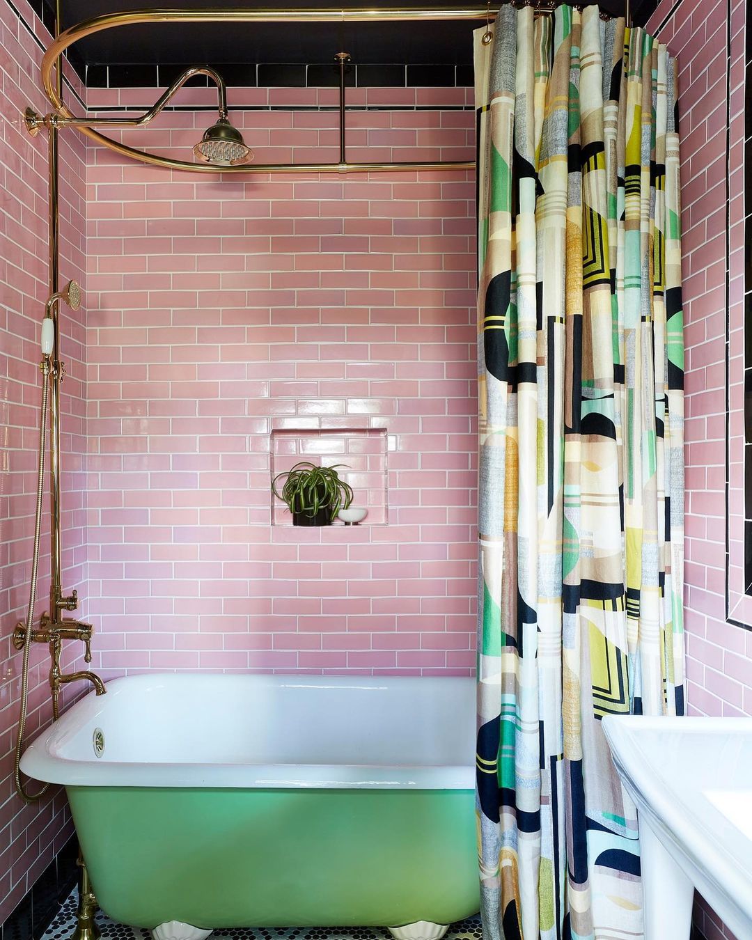 Retro Pink with Modern Contrasts