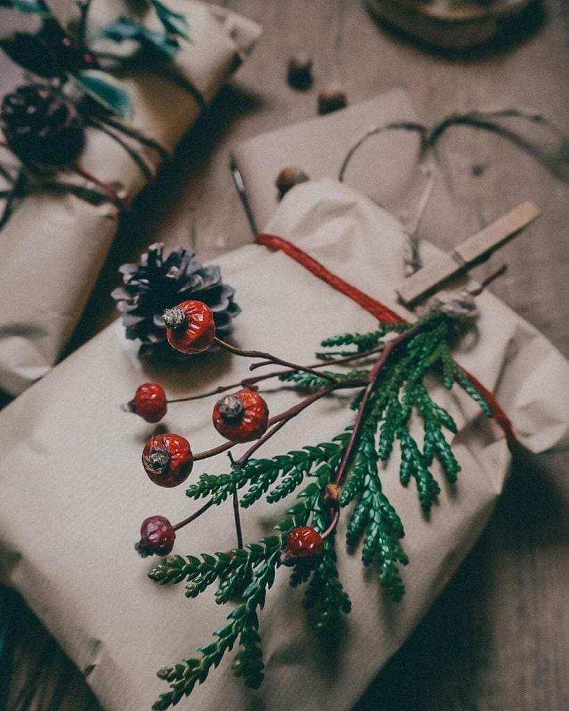 Reused Materials Gift Wrap by press_liz