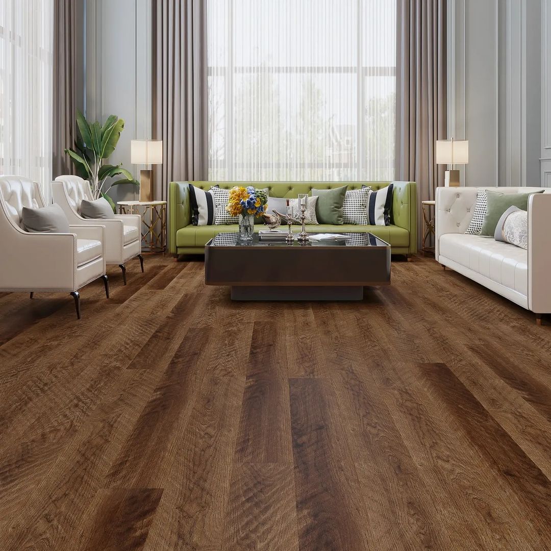 Rich Deep Walnut LVP Flooring
