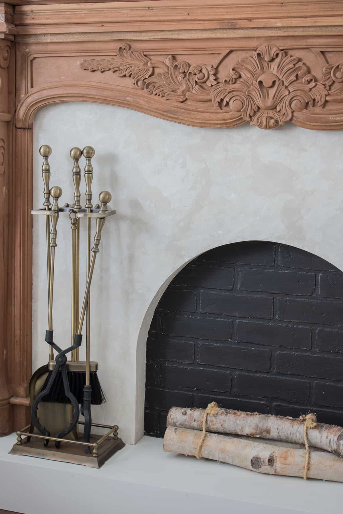 Roman Clay DIY Faux Fireplace
