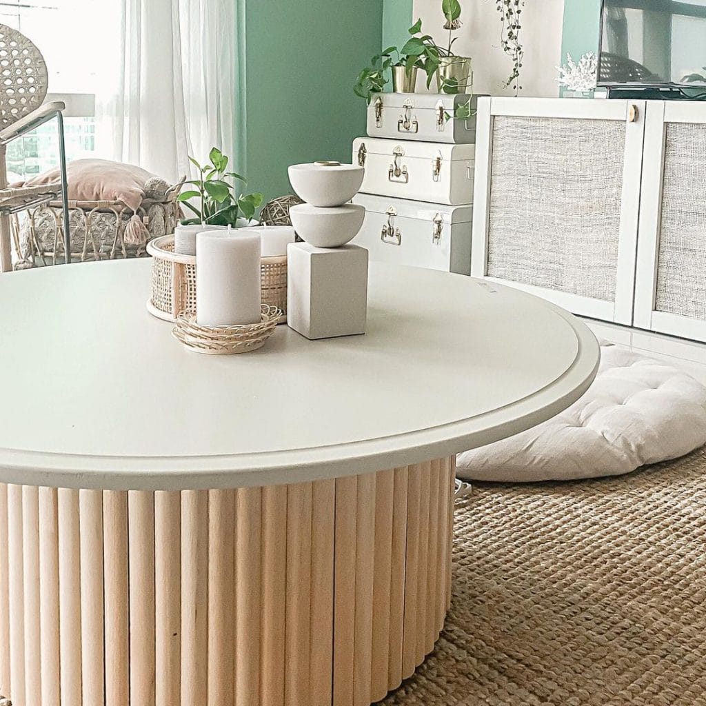 Round Fluted Breakfast Table